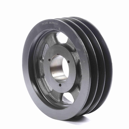 Browning 3 Groove Cast Iron Bushed Bore Multiple Sheave, 3TC100 3TC100